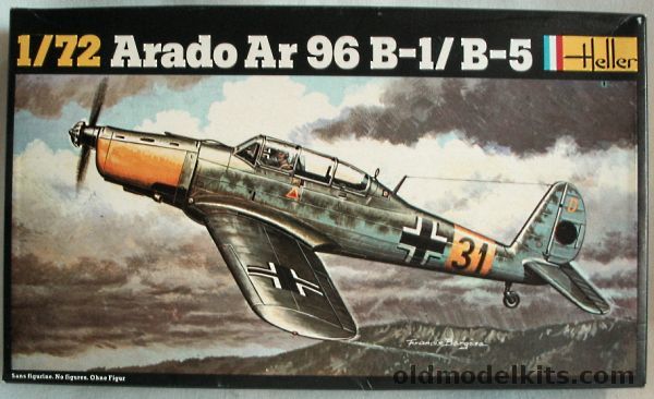 Heller 1/72 Arado Ar-96 B-1 / B-5 - No 2 Zerbst 1943 or Luftwaffe Trainer, 239 plastic model kit